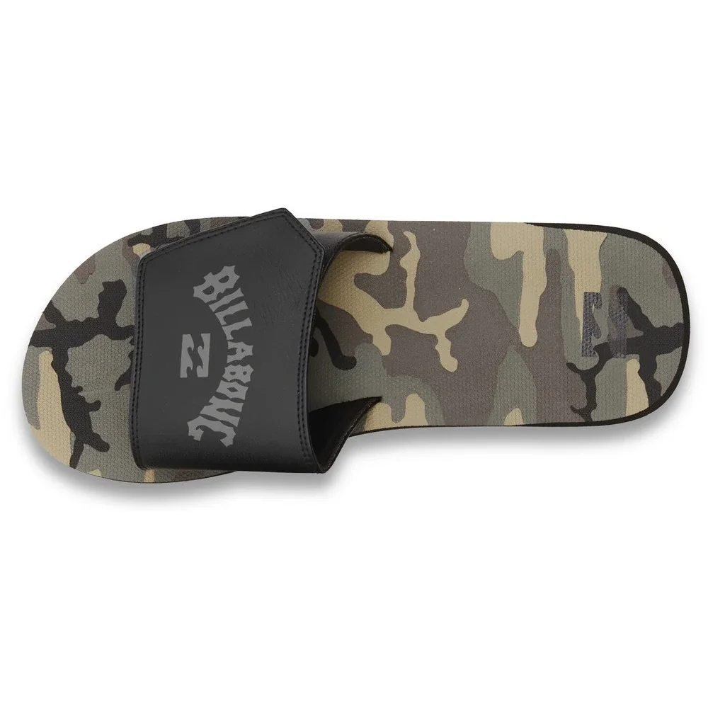 Billabong All Day Impact Slide Sandals - NWT Mens Size 9 Blk‎ / Camo #44883-F6